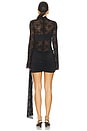 view 3 of 3 Larna Lace Sleeved Mini Dress in Black