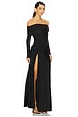 view 2 of 3 Abbie Off Shoulder Maxi Dress in Black