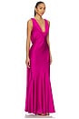 view 3 of 4 Gabriella Cowl Maxi Dress in Fuchsia