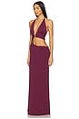 view 3 of 4 Lumia Halter Maxi Dress in Plum