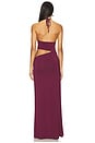 view 4 of 4 Lumia Halter Maxi Dress in Plum
