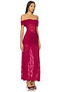 view 2 of 3 Vaneya Lace Maxi Dress in Berry