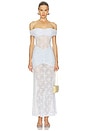 view 1 of 3 Vaneya Lace Maxi Dress in Bluebell