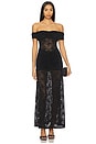 view 1 of 3 Vaneya Lace Maxi Dress in Black