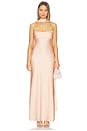 view 1 of 4 Madeleine Strapless Maxi Dress in Peach