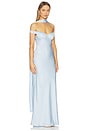 view 3 of 4 Raphaella Off Shoulder Maxi Dress in Sky Blue