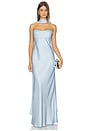 view 3 of 4 Madeleine Strapless Maxi Dress in Sky Blue