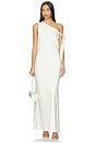 view 1 of 3 Viola One Shoulder Maxi Dress in Pearl