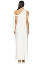 view 3 of 3 Viola One Shoulder Maxi Dress in Pearl