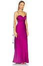 view 1 of 3 Lavena Floral Detail Maxi Dress in Plum