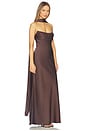 view 3 of 4 Madeleine Strapless Maxi Dress in Bitter Chocolate