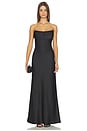 view 2 of 4 Madeleine Strapless Maxi Dress in Noir