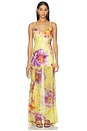 view 1 of 4 Tulia Low Back Maxi Dress in Suri Yellow