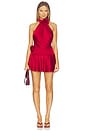 view 1 of 3 X Revolve Laurel High Neck Layered Mini Dress in Cherry