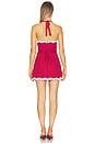 view 3 of 4 Kimberly Mini Dress in Cherry & White Polka Small