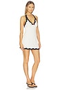 view 2 of 4 Kimberly Mini Dress in Ivory & Black Polka Small