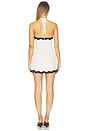 view 3 of 4 Kimberly Mini Dress in Ivory & Black Polka Small
