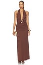 view 1 of 3 MAXIVESTIDO ARINA in Espresso