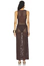 view 3 of 4 MAXIVESTIDO ARIYA in Chocolate Metallic