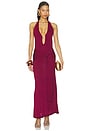 view 1 of 4 MAXIVESTIDO AYELLA in Berry