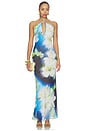 view 1 of 3 VESTIDO MIRAE in Waterlily Blue