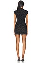 view 4 of 4 Lucie Mandarin Collar Mini Dress in Black