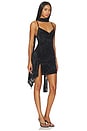 view 4 of 5 MINIVESTIDO DE CUELLO REDONDO DAWN  in Black