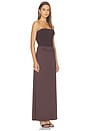 view 4 of 3 Taleah Strapless Corset Maxi Dress in Espresso
