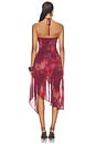 view 5 of 4 Angeline Handkerchief Mini Dress in Quinn Cherry