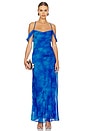 view 1 of 3 Lavoni Maxi Dress in Ramona Blue