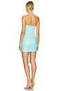 view 3 of 4 Stellar Mini Dress in Lime & Aqua