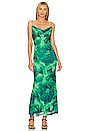 view 1 of 3 Kapri Slip Dress in Green Floral
