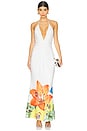 view 1 of 3 ROBE MAXI PRIMROSE in White Flower