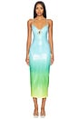 view 1 of 4 VESTIDO BENITO MIDI in Blue Ombre