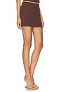 view 2 of 6 Vieno Fitted Mini Skort in Bitter Chocolate