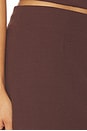 view 6 of 6 Vieno Fitted Mini Skort in Bitter Chocolate