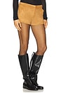 view 3 of 6 Zaela Mini Shorts in Tan