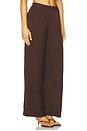 view 2 of 6 Arla Wide Leg Pants in Chocolate