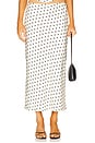 view 1 of 6 Karlita Midi Skirt in White Polka