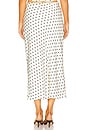 view 4 of 6 Karlita Midi Skirt in White Polka