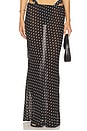 view 1 of 6 Cyrus Maxi Skirt in Black Polka