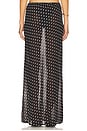 view 4 of 6 Cyrus Maxi Skirt in Black Polka