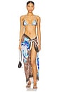 view 5 of 6 Ibiza Sarong in Bimini Blue