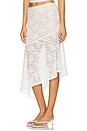 view 3 of 6 Ava Midi Skirt in White