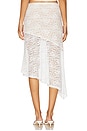 view 4 of 6 Ava Midi Skirt in White