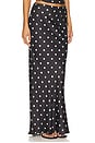 view 2 of 6 Blaine Maxi Skirt in Black Polka