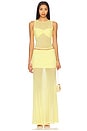 view 5 of 6 x REVOLVE Meila Maxi Skirt in Lemon