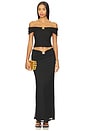 view 5 of 6 - Rikki Maxi Skirt in Black