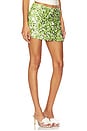 view 2 of 6 Idalia Mini Skirt in Green Sequin