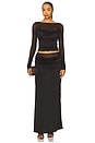 view 5 of 6 Wilona Maxi Skirt in Black